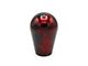 Billetworkz Sphere Automatic Shift Knob with Black Adapter; Red Cosmic Space (15-25 Mustang GT, V6, Dark Horse)