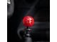 Billetworkz Sphere Weighted 6-Speed Shift Knob with Coyote Engraving; Gloss Red (11-14 Mustang GT, V6)