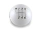 Billetworkz Sphere Weighted 6-Speed Shift Knob; Gloss White (11-14 Mustang GT, V6)