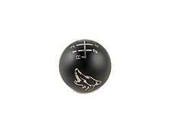 Billetworkz Sphere Weighted 6-Speed Shift Knob with Coyote Engraving; Matte Black (11-14 Mustang GT, V6)