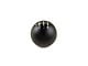 Billetworkz Sphere Weighted 6-Speed Shift Knob with Coyote Engraving; Matte Black (11-14 Mustang GT, V6)