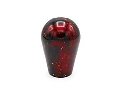 Billetworkz Tall Teardrop Anodized 5-Speed Shift Knob; Red Cosmic (05-10 Mustang GT, V6)