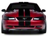 SEC10 Lemans Stripes; Gloss Black; 8-Inch (94-04 Mustang)