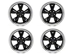 Deep Dish Bullitt Gloss Black 4-Wheel Kit; 20x8.5; 38mm Offset (05-09 Mustang GT, V6)