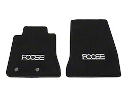 MMD by FOOSE Front Floor Mats with FOOSE Logo - Black (15-22 Mustang)