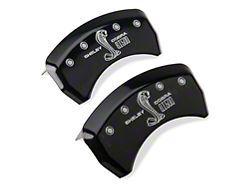 MGP Brake Caliper Covers with GT500 Logo; Black; Rear Only (07-14 Mustang GT500)