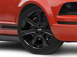 S197 Saleen Style Gloss Black Wheel; 20x9 (05-09 Mustang)