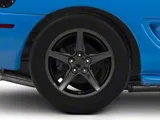 Saleen Style Gloss Black Wheel; Rear Only; 17x10.5; 28mm Offset (94-98 Mustang)