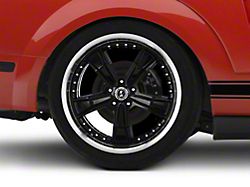 Shelby Razor Gloss Black Wheel; Rear Only; 20x10; 48mm Offset (05-09 Mustang)