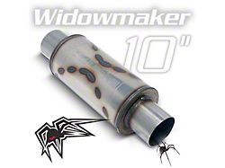 Black Widow Exhaust Widowmaker Series Center/Center Muffler; 2.50-Inch Inlet/2.50-Inch Outlet (Universal; Some Adaptation May Be Required)