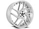 Blade Luxury RT-456 Enzo Silver and Machined Wheel; 22x8.5; 35mm Offset (16-24 Camaro, Excluding SS w/ 6-Piston Front Calipers & ZL1)