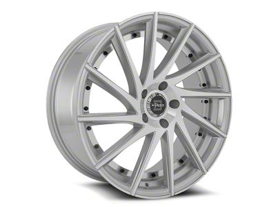 Blade Luxury RT-457 Tundra Silver and Machined Wheel; 22x8.5; 35mm Offset (16-24 Camaro, Excluding SS w/ 6-Piston Front Calipers & ZL1)