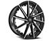 Blade Luxury RT-453 Renata Gloss Black and Machined Wheel; Rear Only; 24x9.5; 15mm Offset (08-23 RWD Challenger, Excluding SRT Hellcat & Widebody)