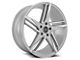 Blade Luxury BL-407 Adverso Silver and Machined Wheel; 20x8.5; 35mm Offset (15-23 Mustang GT w/o Performance Pack, EcoBoost, V6)