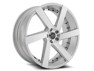 Blade Luxury RT-452 Maddox Silver and Machined Wheel; 20x8.5; 35mm Offset (10-14 Mustang)