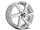 Blade Luxury RT-452 Maddox Silver and Machined Wheel; 20x8.5; 35mm Offset (15-23 Mustang GT w/o Performance Pack, EcoBoost, V6)