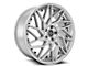 Blade Luxury RT-455 Venzo Silver and Machined Wheel; 20x8.5; 35mm Offset (15-23 Mustang GT w/o Performance Pack, EcoBoost, V6)