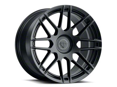 Blaque Diamond Wheels BD-F12 Satin Black DP Wheel; 20x10 (05-09 Mustang)
