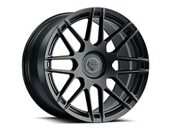 Blaque Diamond Wheels BD-F12 Satin Black DP Wheel; Rear Only; 20x10 (05-09 Mustang)