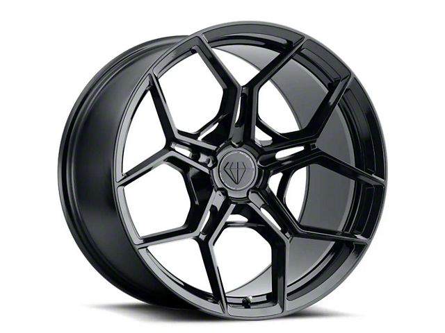 Blaque Diamond Wheels BD-F25 Gloss Black FP Wheel; 20x9 (05-09 Mustang)