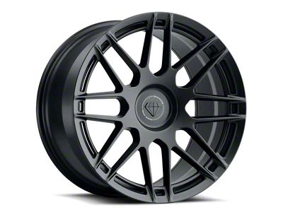 Blaque Diamond Wheels BD-F12 Satin Black DP Wheel; Rear Only; 20x10; 30mm Offset (07-10 AWD Charger)