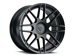 Blaque Diamond Wheels BD-F12 Satin Black DP Wheel; Rear Only; 20x10 (07-10 AWD Charger)