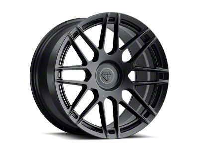 Blaque Diamond Wheels BD-F12 Satin Black DP Wheel; Rear Only; 20x10 (07-10 AWD Charger)