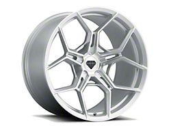 Blaque Diamond Wheels BD-F25 Silver with Brush Face FP Wheel; 20x9 (07-10 AWD Charger)