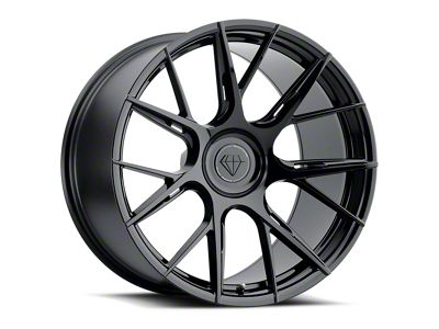 Blaque Diamond Wheels BD-F18 Gloss Black DP Wheel; 20x10; 25mm Offset (10-15 Camaro)