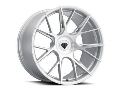 Blaque Diamond Wheels BD-F18 Silver with Brush Face FP Wheel; Front Only; 20x9; 20mm Offset (10-15 Camaro)