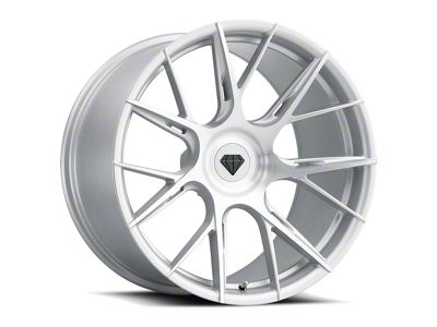 Blaque Diamond Wheels BD-F18 Silver with Brush Face SDP Wheel; Rear Only; 20x11; 35mm Offset (10-15 Camaro)