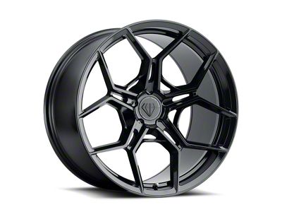 Blaque Diamond Wheels BD-F25 Gloss Black FP Wheel; Front Only; 20x9; 20mm Offset (10-15 Camaro)