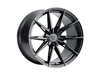 Blaque Diamond Wheels BD-F29 Gloss Black DP Wheel; 20x10; 25mm Offset (10-15 Camaro)