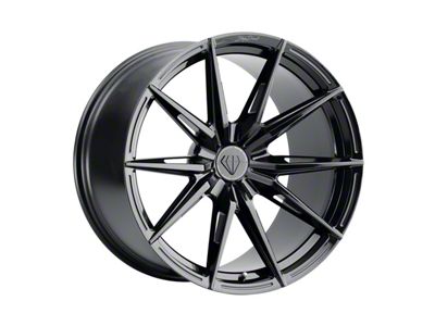 Blaque Diamond Wheels BD-F29 Gloss Black DP Wheel; Rear Only; 20x11; 35mm Offset (10-15 Camaro)