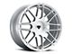 Blaque Diamond Wheels BD-F12 Silver with Brush Face FP Wheel; 20x9; 35mm Offset (10-14 Mustang)