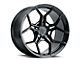 Blaque Diamond Wheels BD-F25 Gloss Black DP Wheel; 20x10 (10-14 Mustang)