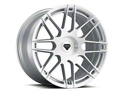 Blaque Diamond Wheels BD-F12 Silver with Brush Face FP Wheel; 20x10 (15-23 Mustang GT, EcoBoost, V6)