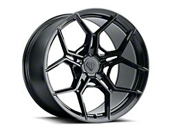 Blaque Diamond Wheels BD-F25 Gloss Black DP Wheel; Rear Only; 20x10 (15-23 Mustang GT, EcoBoost, V6)