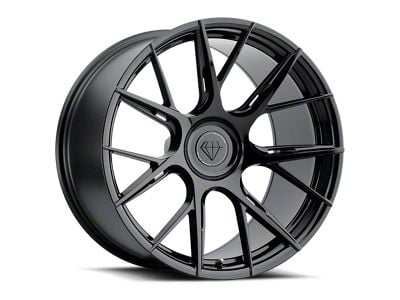 Blaque Diamond Wheels BD-F18 Gloss Black DP Wheel; 20x10; 25mm Offset (93-02 Camaro)