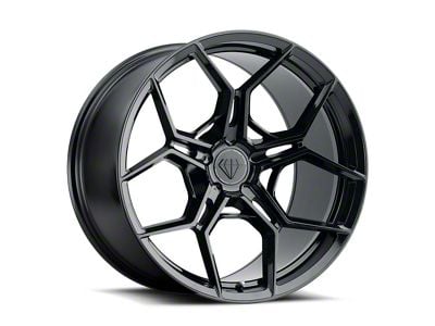 Blaque Diamond Wheels BD-F25 Gloss Black DP Wheel; Rear Only; 20x11; 35mm Offset (93-02 Camaro)