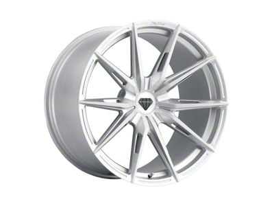 Blaque Diamond Wheels BD-F29 Silver with Brush Face DP Wheel; 20x10; 25mm Offset (93-02 Camaro)