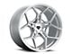 Blaque Diamond Wheels BD-F25 Silver with Brush Face FP Wheel; 20x9 (16-24 Camaro, Excluding ZL1)