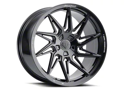 Blaque Diamond Wheels BD-F20 Gloss Black FP Wheel; Right Directional; 20x9.5; 15mm Offset (08-23 RWD Challenger, Excluding Widebody)