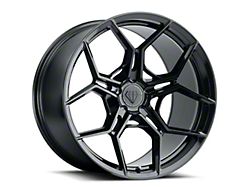 Blaque Diamond Wheels BD-F25 Gloss Black DP Wheel; Rear Only; 20x10 (08-23 RWD Challenger, Excluding Widebody)
