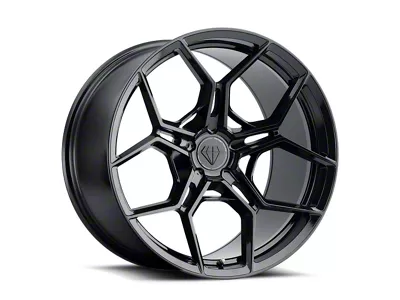 Blaque Diamond Wheels BD-F25 Gloss Black SDP Wheel; 20x11; 5mm Offset (18-23 Challenger Widebody)