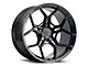 Blaque Diamond Wheels BD-F25 Gloss Black Wheel; Rear Only; 19x10 (17-23 AWD Challenger)