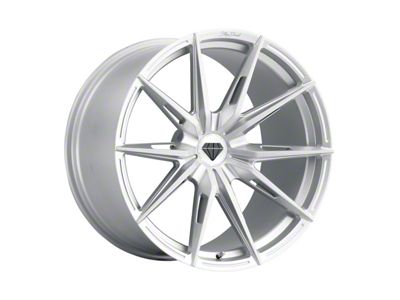 Blaque Diamond Wheels BD-F29 Silver with Brush Face FP Wheel; 20x9; 20mm Offset (08-23 RWD Challenger, Excluding Widebody)