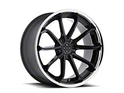 Blaque Diamond Wheels BD-23 Gloss Black Center with Chrome SS Wheel; Front Only; 20x9; 15mm Offset (11-23 RWD Charger, Excluding Widebody)