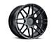 Blaque Diamond Wheels BD-F12 Satin Black DP Wheel; Rear Only; 20x10 (11-23 AWD Charger)