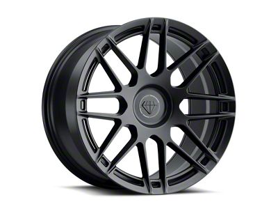 Blaque Diamond Wheels BD-F12 Satin Black DP Wheel; Rear Only; 20x11; 25mm Offset (11-23 RWD Charger, Excluding Widebody)